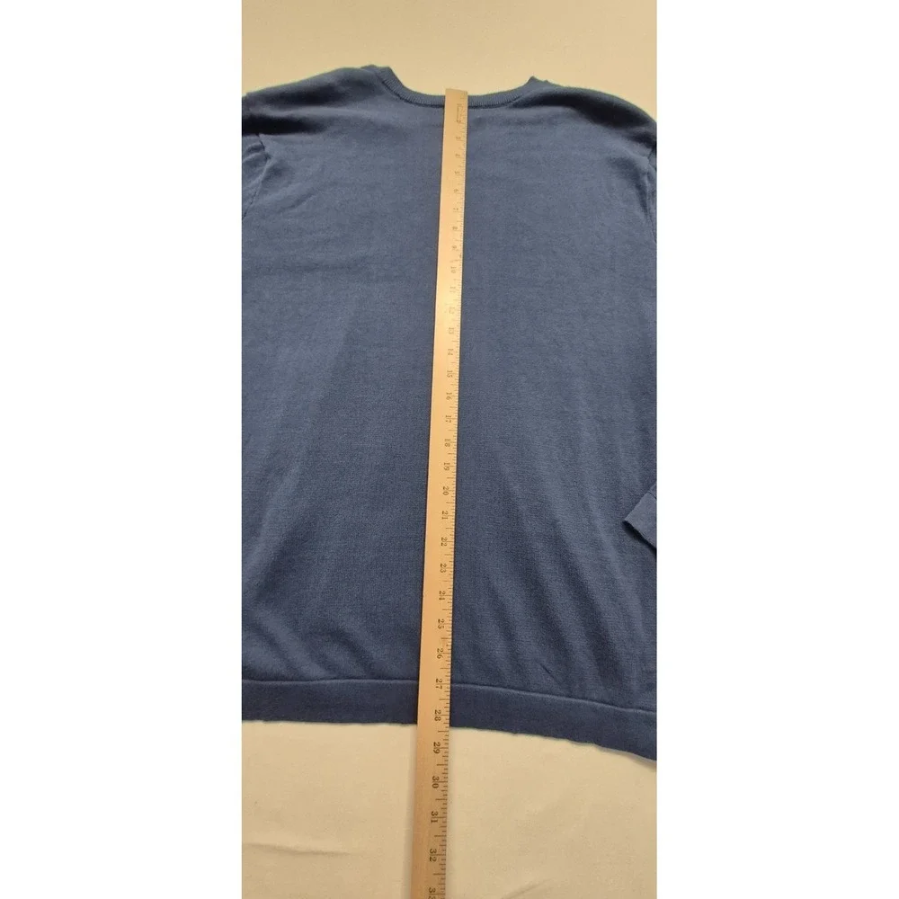 Banana Republic Men's Blue‎ V-neck Long Sleeve pullover Sweater Size XL